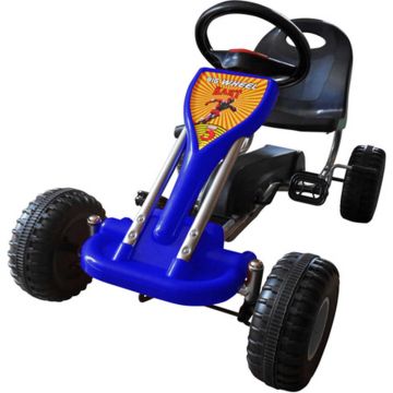 vidaXL Skelter met pedalen blauw