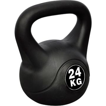 vidaXL Kettlebell met kunststof mantel 24kg