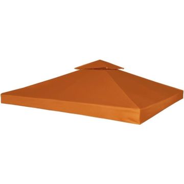 vidaXL Vervangend tentdoek prieel 310 g/m² 3x3 m oranje