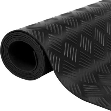 vidaXL Rubberen anti-slip vloermat 5x1m traanplaat