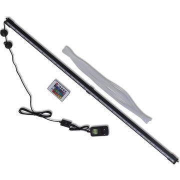 vidaXL LED-aquariumlamp met bubbels RGB 94 cm