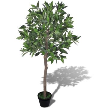 vidaXL Kunst laurierboom met pot 120 cm