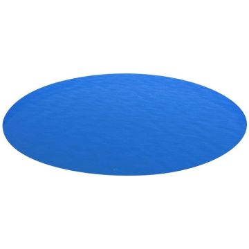 vidaXL Zwembadzeil rond 549 cm PE blauw