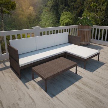 vidaXL-3-delige-Loungeset-met-kussens-poly-rattan-bruin