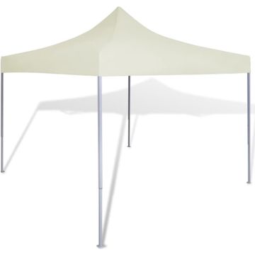 vidaXL Partytent inklapbaar 3x3 m crème