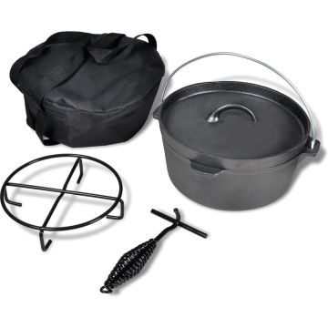 vidaXL Braadpan 4,2 L inclusief accessoires