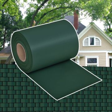 vidaXL Tuinscherm 70x0,19 m PVC groen