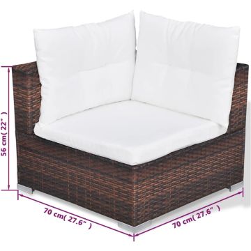 vidaXL-10-delige-Loungeset-met-kussens-poly-rattan-bruin