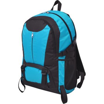 vidaXL Hiking rugzak 40 L zwart en blauw