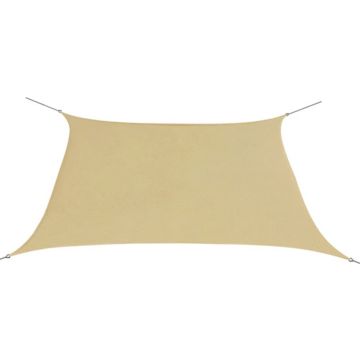 vidaXL Zonnescherm vierkant 3,6x3,6 m oxford stof beige