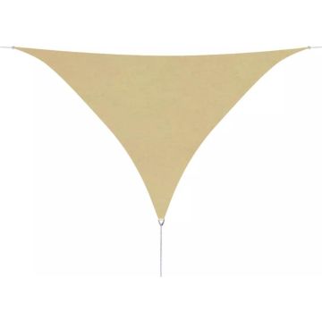 vidaXL Zonnescherm driehoekig 3,6x3,6x3,6 m oxford stof beige