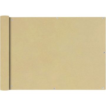 vidaXL Balkonscherm Oxford textiel 75x400 cm beige