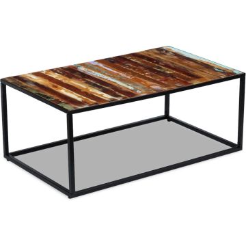 vidaXL Salontafel 100x60x40 cm massief gerecycled hout