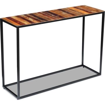 vidaXL Wandtafel 110x35x76 cm massief gerecycled hout