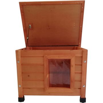 @Pet-@Pet-@Pet-Kattenhok-voor-buiten-XL-68,5x54x51,5-cm-hout-bruin