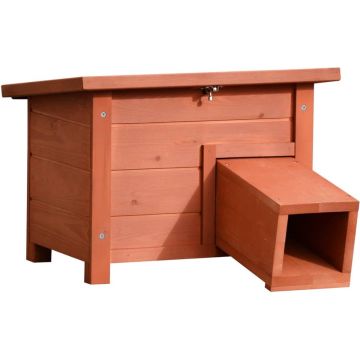 @Pet Egelhuis - Hout - Bruin - 42x32x31cm