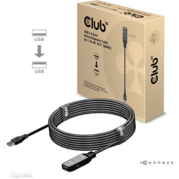 CLUB3D USB 3.2 Gen1 actieve repeaterkabel 5m/ 16.4 ft M/F 28AWG