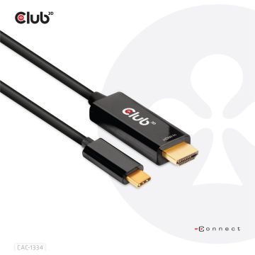 CLUB3D HDMI to USB Type-C 4K60Hz Active Cable M/M 1.8m/6 ft, 1,8 m, HDMI Type A (Standaard), USB Type-C, Mannelijk, Mannelijk, Meets ROHS, FCC, and CE EMI requirements Note: - Please update your TV Firmware to the version...