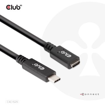 USB GEN 1 TYPE-C EXTENSION CABLE 5GBPS 60W(20V/3A) 4K60HZ M/F 2M/6.56FT