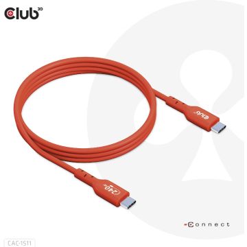 CLUB3D USB2 Type-C Bi-Directional USB-IF Certified Cable Data 480Mb, PD 240W(48V/5A) EPR M/M 1m / 3.23 ft