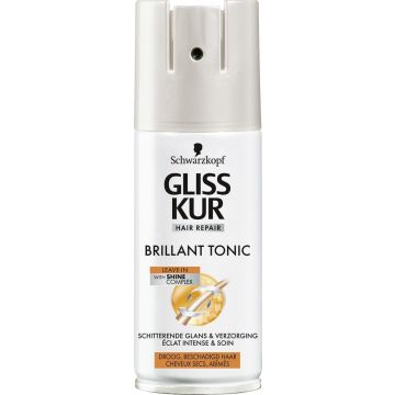 Gliss Total Repair Brilliant Tonic 100ml, voor droog &amp; beschadigd haar