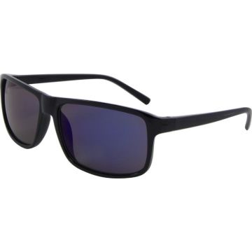 Az-eyewear Zonnebril Vierkant Cat. 3 Zwart/blauw (basic 135-c)