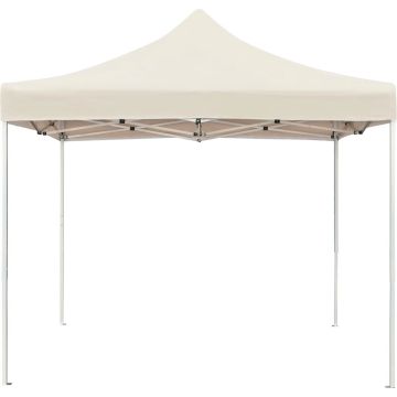 vidaXL Partytent professioneel inklapbaar 3x3 m aluminium crème