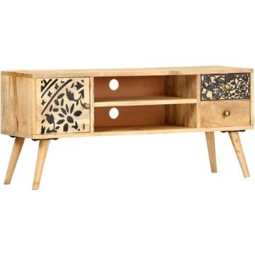 vidaXL Tv-meubel 100x30x45 cm massief mangohout