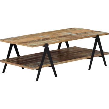 vidaXL Salontafel 115x60x40 cm massief gerecycled hout