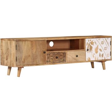 vidaXL Tv-meubel 140x30x40 cm massief mangohout