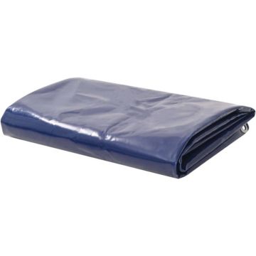 vidaXL Dekzeil 650 g/m² 6x8 m blauw