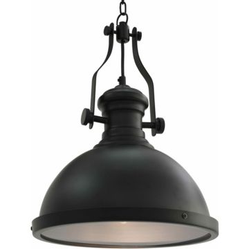 vidaXL Plafondlamp rond E27 zwart