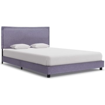 vidaXL Bedframe stof lichtgrijs 140x200 cm