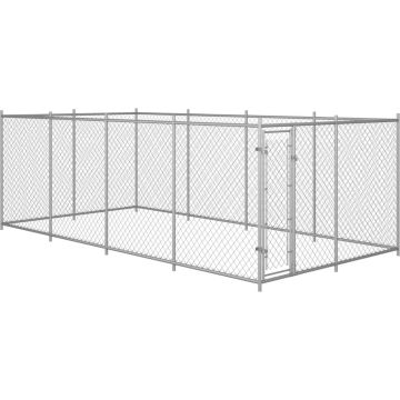 vidaXL Hondenkennel voor buiten 8x4x2 m