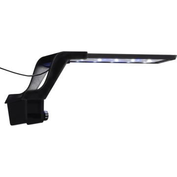 vidaXL Aquariumlamp met klem LED 25-45 cm blauw en wit