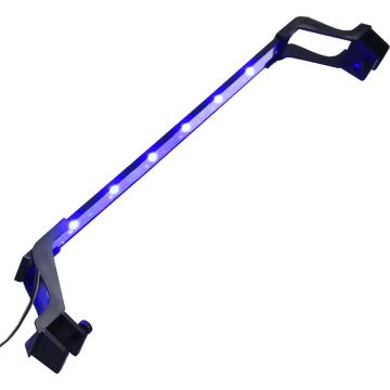 vidaXL Aquariumlamp met klemmen LED 55-70 cm blauw en wit