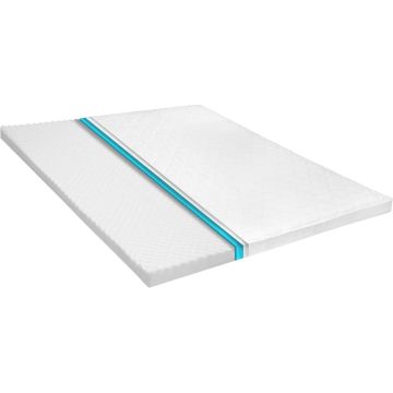 vidaXL Topmatras ei-profiel 6 cm koudschuim 140x200 cm