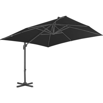 vidaXL Parasol met draagbare voet antraciet