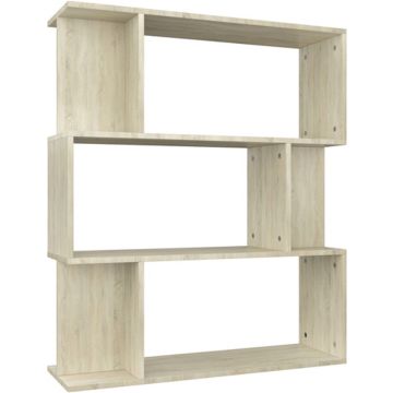 vidaXL Boekenkast/kamerscherm 80x24x96 cm bewerkt hout sonoma eiken