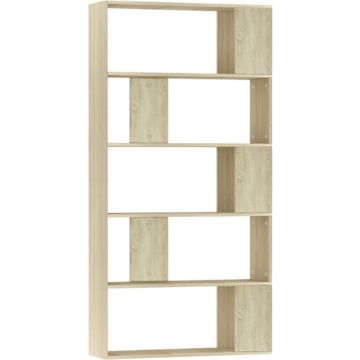 vidaXL Boekenkast/kamerscherm 80x24x159 cm bewerkt hout sonoma eiken