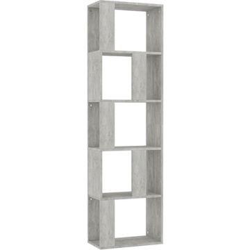 vidaXL Boekenkast/kamerscherm 45x24x159 cm bewerkt hout betongrijs