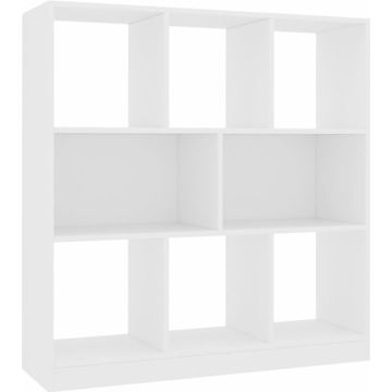 vidaXL Boekenkast 97,5x29,5x100 cm bewerkt hout wit