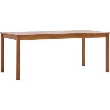 vidaXL Eettafel 180x90x73 cm grenenhout honingbruin