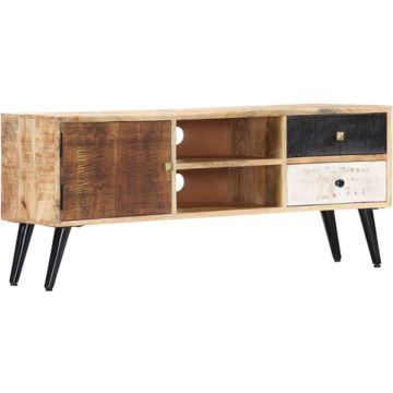 vidaXL Tv-meubel 115x30x47 cm massief mangohout