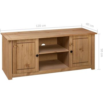 vidaXL Tv-kast Panama Range 120x40x50 cm massief grenenhout