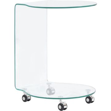 vidaXL Salontafel 45x40x58 cm gehard glas