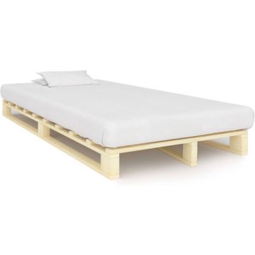 vidaXL Bedframe pallet massief grenenhout 120x200 cm