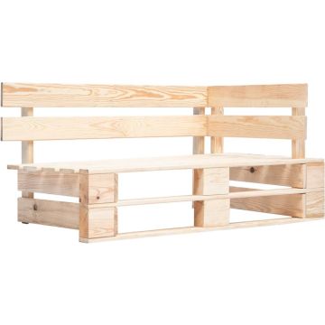 vidaXL Tuinhoekbank pallet hout