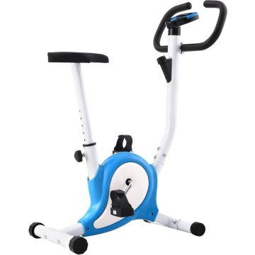 vidaXL Hometrainer met bandweerstand blauw