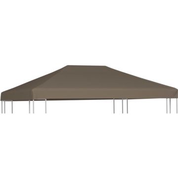 vidaXL Prieeldak 310 g/m² 3x3 m taupe